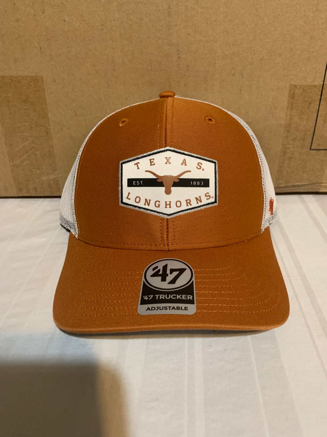 Texas Longhorns NCAA '47 Brand Orange MVP Trucker Snapback Mesh Hat - Casey's Sports Store