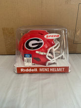 Load image into Gallery viewer, Georgia Bulldogs NCAA Riddell Speed Red Mini Helmet - Casey's Sports Store
