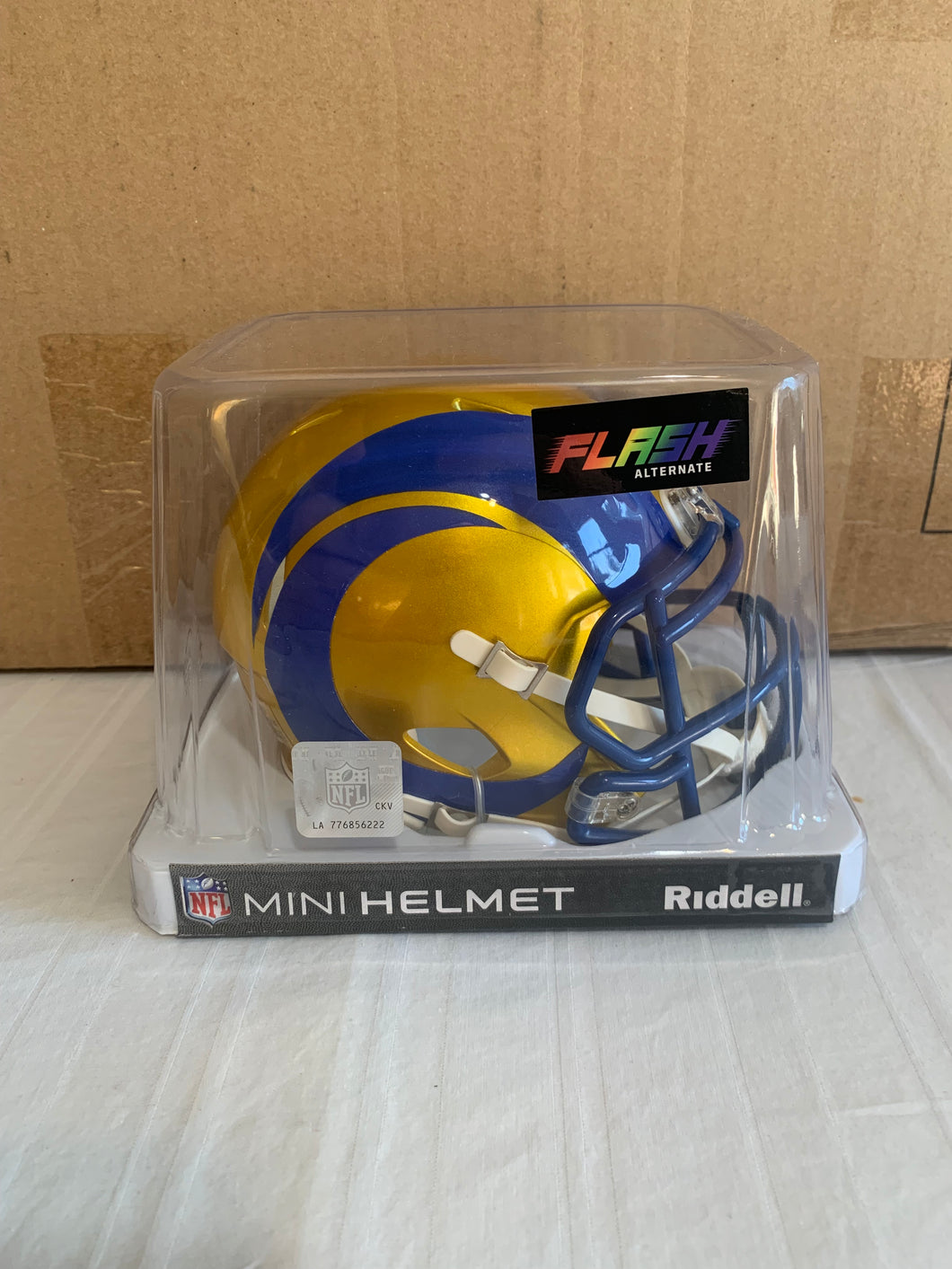 Los Angeles Rams NFL Riddell Yellow Replica Mini Helmet Flash Alternate - Casey's Sports Store