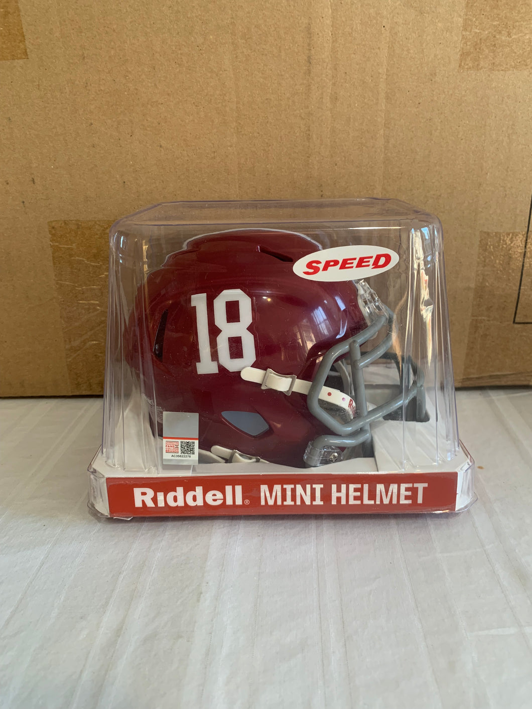 Alabama Crimson Tide NCAA Riddell Speed Red Mini Helmet - Casey's Sports Store