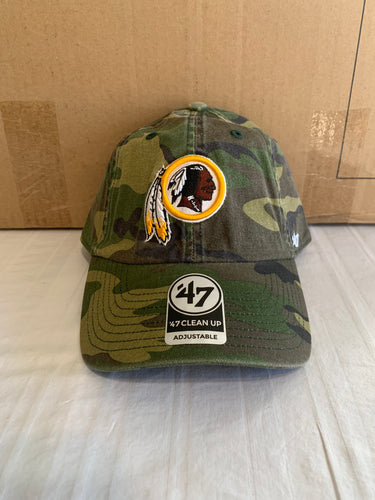 Washington Redskins NFL '47 Brand Camo Clean Up Adjustable Hat - Casey's Sports Store