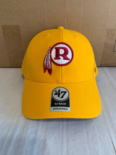 Load image into Gallery viewer, Washington Redskins Throwback NFL &#39;47 Brand Gold MVP Adjustable Hat - Casey&#39;s Sports Store
