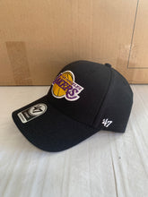 Load image into Gallery viewer, Los Angeles Lakers NBA &#39;47 Brand Black MVP Adjustable Cap Hat - Casey&#39;s Sports Store
