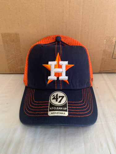 Houston Astros MLB '47 Brand Blue Clean Up Mesh Adjustable Hat - Casey's Sports Store