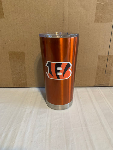 Cincinnati Bengals NFL 20oz Orange Tumbler Cup Mug Boelter Brands - Casey's Sports Store