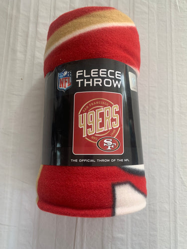 San Francisco 49ers NFL Fleece Throw Blanket 50