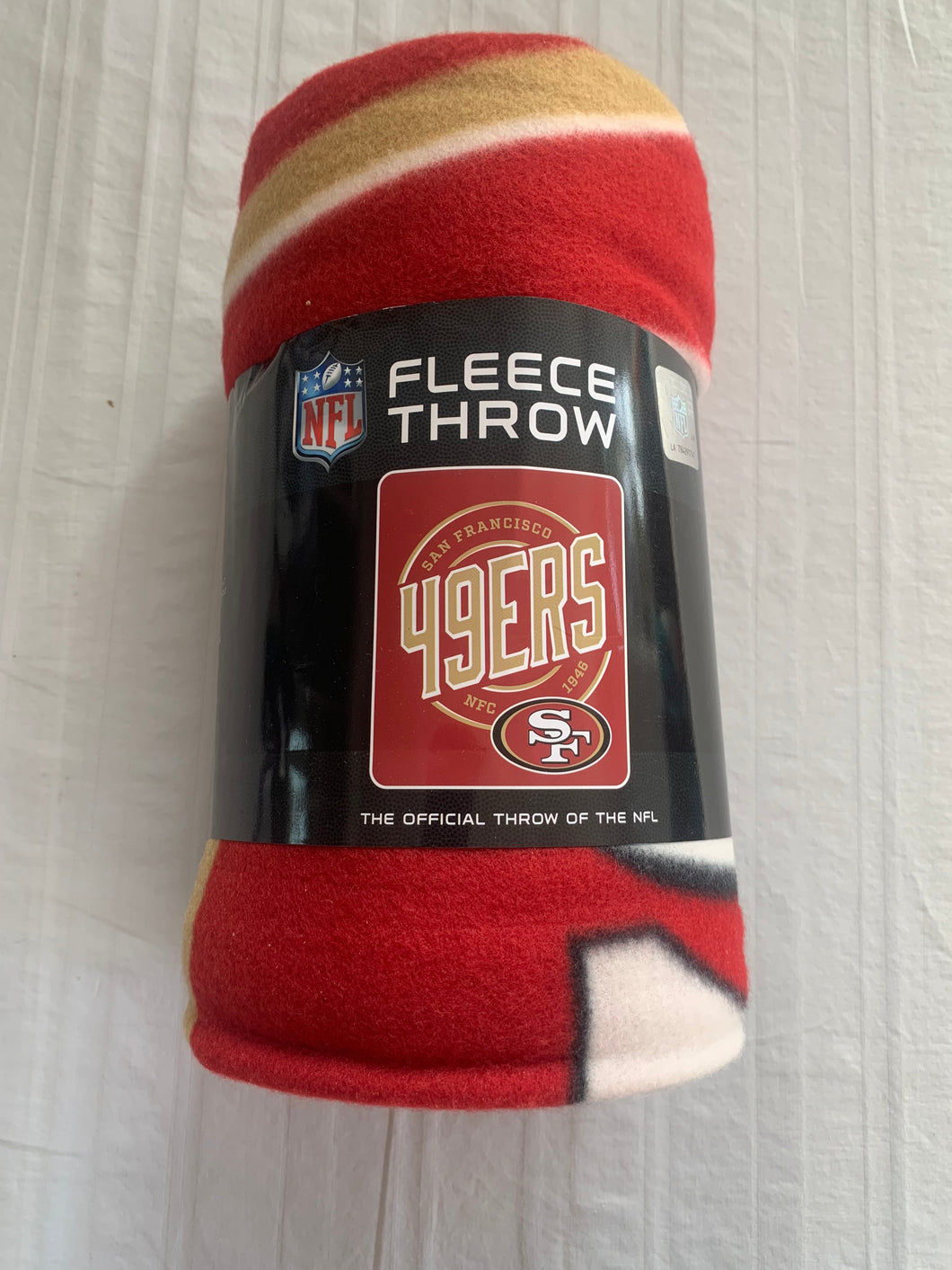 San Francisco 49ers NFL Fleece Throw Blanket 50