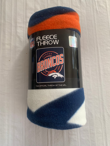 Denver Broncos NFL Fleece Throw Blanket 50