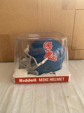 Load image into Gallery viewer, Ole Miss Rebels NCAA Riddell Speed Powder Blue Mini Helmet - Casey's Sports Store
