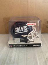Load image into Gallery viewer, New York Giants Throwback NFL Riddell Blue Replica Mini Helmet - Casey&#39;s Sports Store
