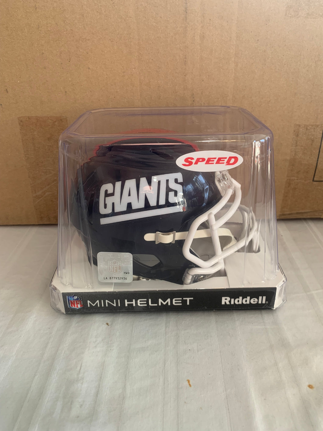 New York Giants Throwback NFL Riddell Blue Replica Mini Helmet - Casey's Sports Store