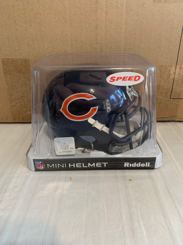 Chicago Bears NFL Riddell Blue Replica Mini Helmet - Casey's Sports Store