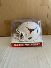 Load image into Gallery viewer, Texas Longhorns NCAA Riddell Speed White Mini Helmet - Casey&#39;s Sports Store
