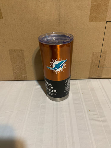 Miami Dolphins NFL 20oz Orange Tumbler Cup Mug Logo Brands - Casey's Sports Store