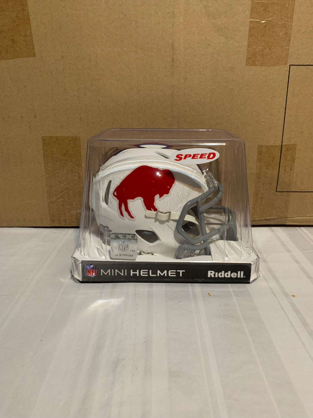 Buffalo Bills Throwback NFL Riddell White Replica Mini Helmet - Casey's Sports Store