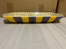 Load image into Gallery viewer, LSU Tigers NCAA 16&quot; x 8&quot; Ceramic Food Platter Magnolia Lane - Casey&#39;s Sports Store
