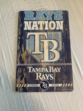 Load image into Gallery viewer, Tampa Bay Rays MLB 17&quot; x 11&quot; Wood Sign Decorative Slogan Design Wincraft - Casey&#39;s Sports Store
