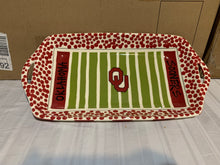 Load image into Gallery viewer, Oklahoma Sooners NCAA 16&quot; x 8&quot; Ceramic Food Platter Magnolia Lane - Casey&#39;s Sports Store
