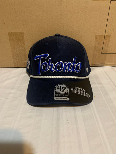 Toronto Maple Leafs NHL '47 Brand Blue MVP DP Script Adjustable Snapback Hat - Casey's Sports Store