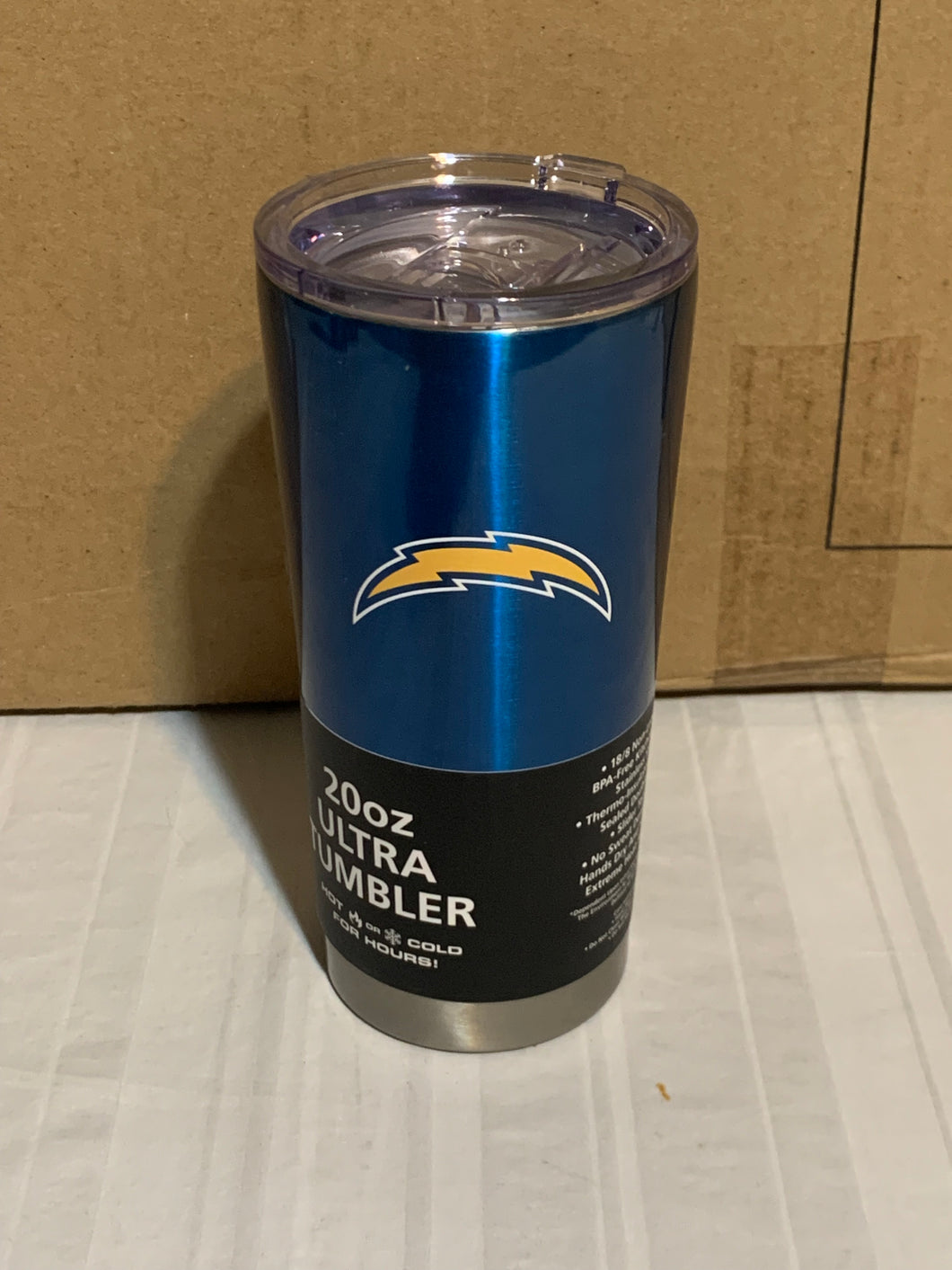 Los Angeles Chargers NFL 20oz Blue Tumbler Cup Mug Logo Brands - Casey's Sports Store
