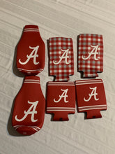 Load image into Gallery viewer, Alabama Crimson Tide NCAA Set of 6 Can Cooler Coozie Pack Logo Brands - Casey&#39;s Sports Store
