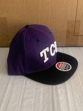 Load image into Gallery viewer, TCU Horned Frogs Zephyr Purple Two Tone Adjustable Snapback Hat - Casey&#39;s Sports Store
