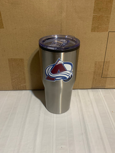 Colorado Avalanche NHL 30oz Silver Tumbler Cup Mug Logo Brands - Casey's Sports Store