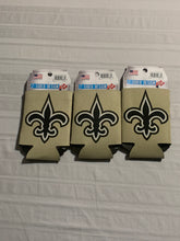 Load image into Gallery viewer, New Orleans Saints NFL Set Of 3 2-Sided Koozies - Casey&#39;s Sports Store
