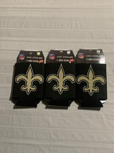 Load image into Gallery viewer, New Orleans Saints NFL Set Of 3 2-Sided Koozies - Casey&#39;s Sports Store
