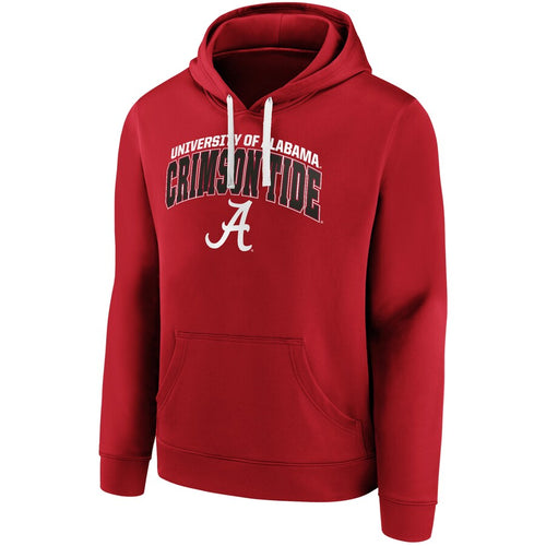 Alabama Crimson Tide NCAA Fanatics Red Steady Arch Pullover Hoodie Size Large - Casey's Sports Store