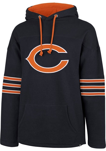 Chicago Bears NFL '47 Brand Fall Navy Legion Embroidered Men's Pullover Hoodie - Casey's Sports Store