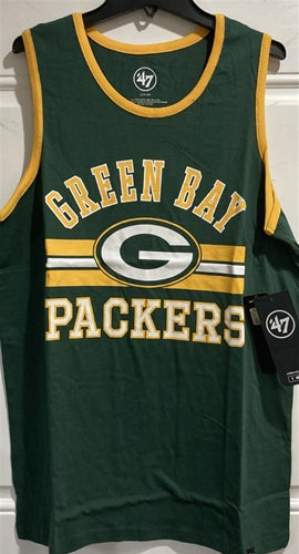 Green Bay Packers NFL '47 Brand Green Men's Tubular Tank Top - Casey's Sports Store