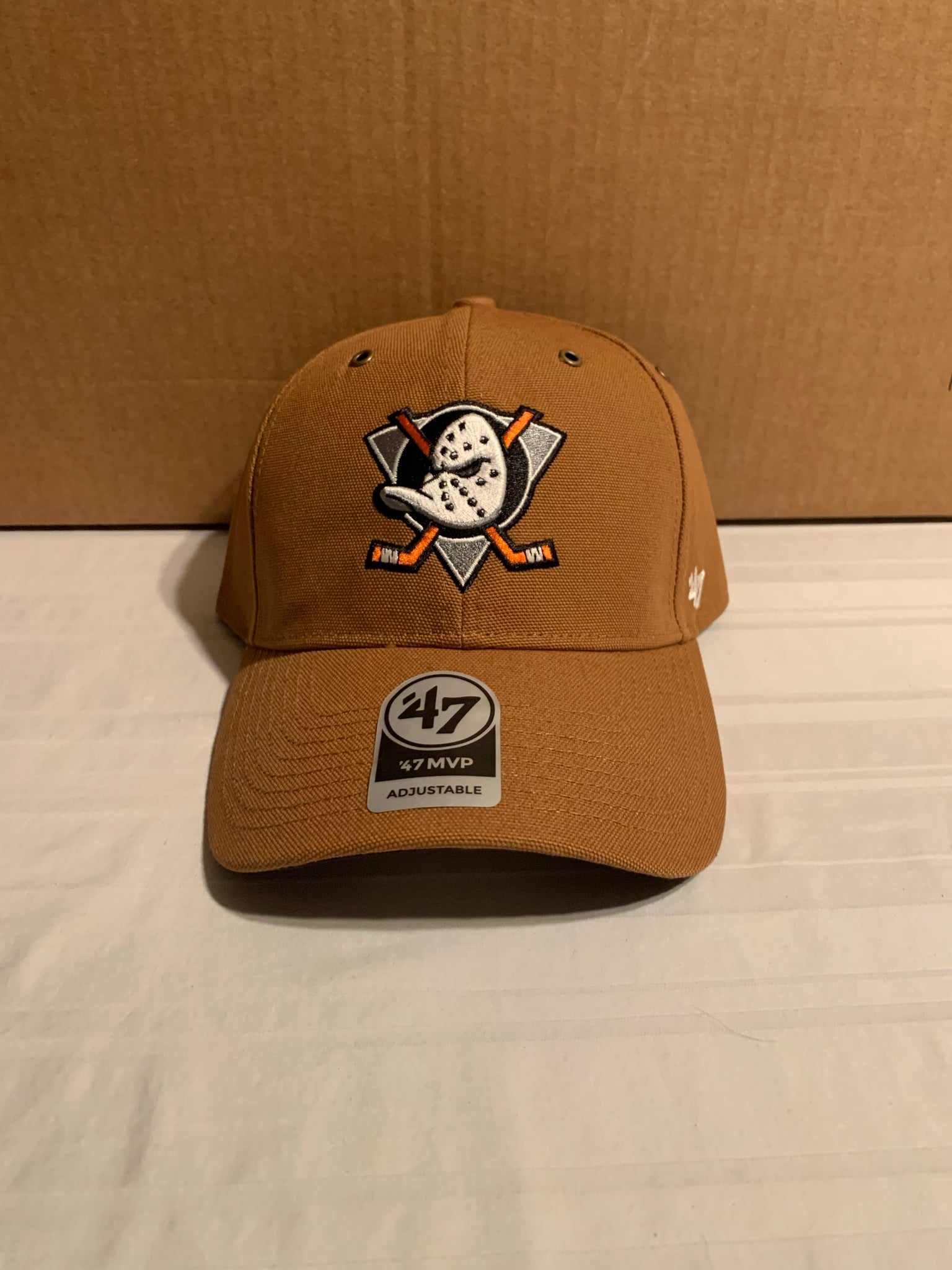 Anaheim Ducks '47 Clean Up Adjustable Hat - Orange