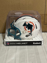 Load image into Gallery viewer, Miami Dolphins Throwback NFL Riddell White Replica Mini Helmet - Casey&#39;s Sports Store
