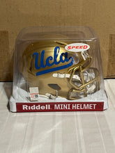 Load image into Gallery viewer, UCLA Bruins NCAA Riddell Speed Gold Mini Helmet - Casey&#39;s Sports Store
