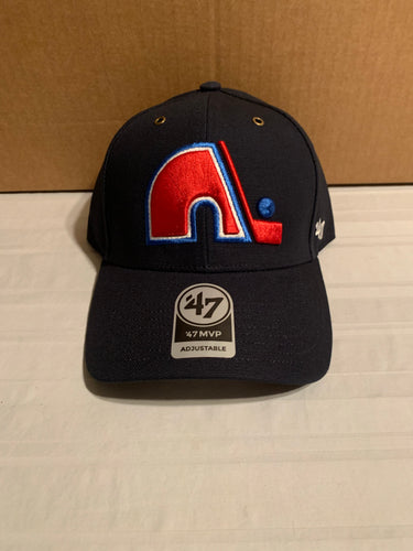 Men's '47 Blue/White Quebec Nordiques Vintage Trucker Snapback Hat