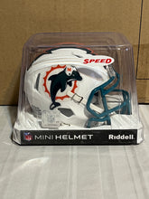 Load image into Gallery viewer, Miami Dolphins Throwback NFL Riddell White Replica Mini Helmet - Casey&#39;s Sports Store
