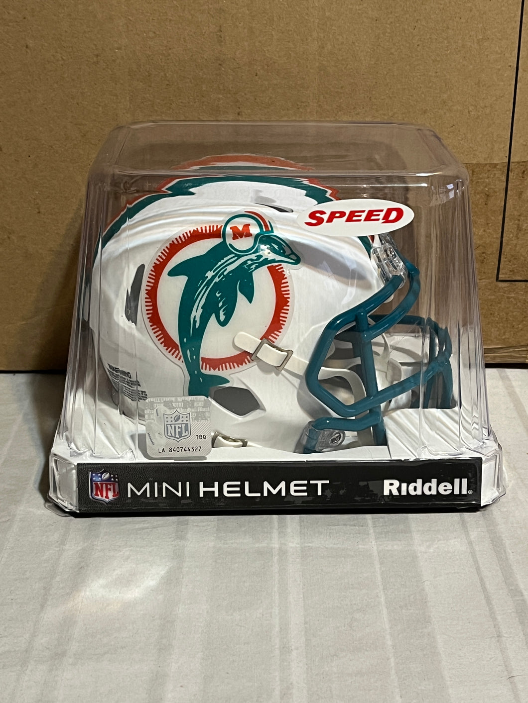Miami Dolphins Throwback NFL Riddell White Replica Mini Helmet - Casey's Sports Store