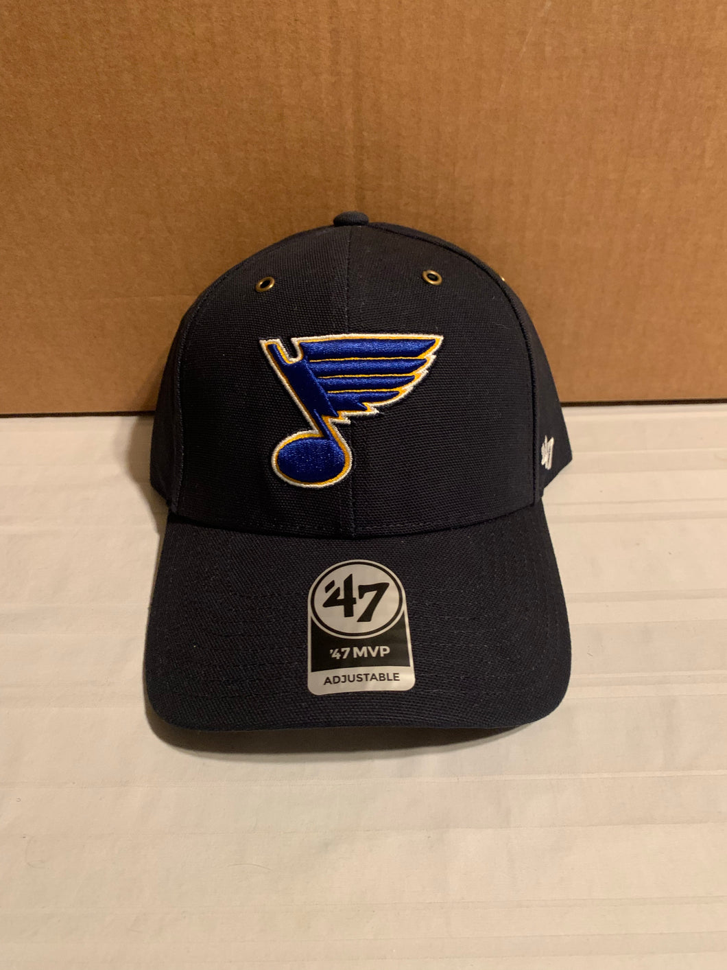 St. Louis Blues '47 Carhartt Mens Blue MVP Adjustable Hat Cap - Casey's Sports Store