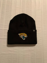 Load image into Gallery viewer, Jacksonville Jaguars &#39;47 Carhartt Mens Black Cuff Knit Beanie Winter Hat - Casey&#39;s Sports Store
