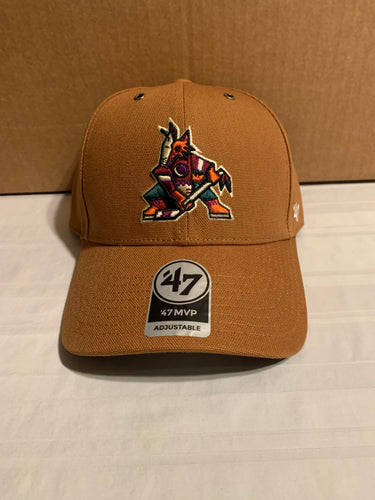 Phoenix Coyotes Vintage '47 Carhartt Mens Brown MVP Adjustable Hat Cap - Casey's Sports Store