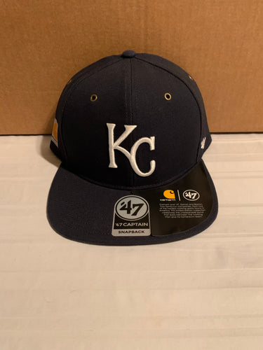 Kansas City Royals '47 Brand Carhartt Captain Mens Navy Snapback Hat - Casey's Sports Store