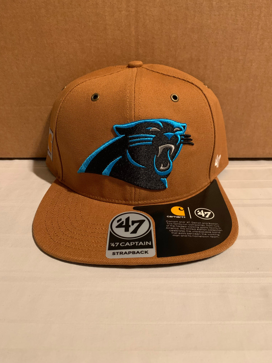 Carolina Panthers NFL '47 Carhartt Captain Hat Cap Adjustable Strap Back - Casey's Sports Store