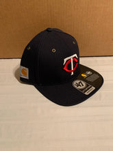 Load image into Gallery viewer, Minnesota Twins &#39;47 Brand Carhartt Captain Mens Navy Snapback Hat - Casey&#39;s Sports Store
