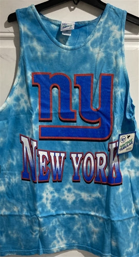 New York Giants NFL '47 Brand Blue Tie Dye Men's Tubular Tank Top - Casey's Sports Store