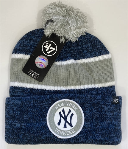 New York Yankees MLB '47 Brand Beanie Knit Ski Cap Hat - Casey's Sports Store